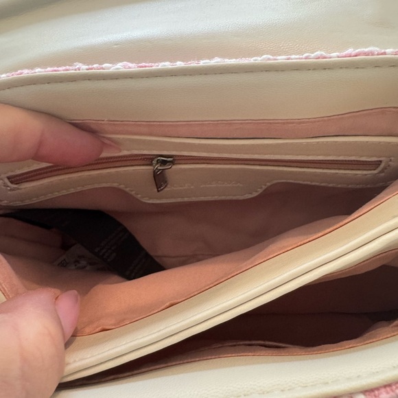 Badgley Mischka Pink Tweed Women’s Bag - Picture 7 of 9